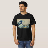 北斎による神奈川沖浪裏 Tシャツ (正面フル)