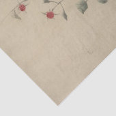 北斎のつる植物の小さな赤 薄葉紙 (詳細)