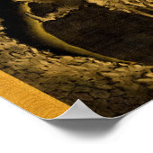 北斎の下り竜・上り竜 ポスター (角)