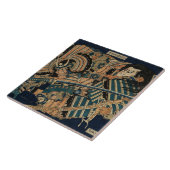 北斎の刀で侍と戦う タイル (側面)