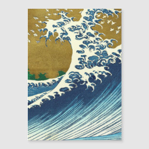 北斎の大波パターン: 日本の浮世絵アート