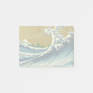 北斎の大波パターン: 日本の浮世絵アート ポストイット