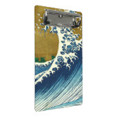 北斎の大波パターン: 日本の浮世絵アート ミニクリップボード (アングル)