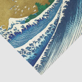 北斎の大波パターン: 日本の浮世絵アート 薄葉紙 (詳細)