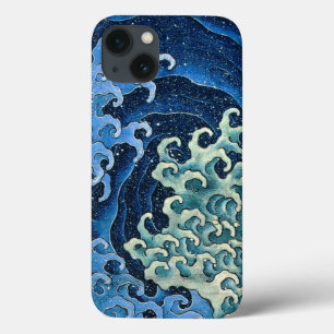北斎の女性的な波 ビンテージ オーシャン  iPhone 13ケース