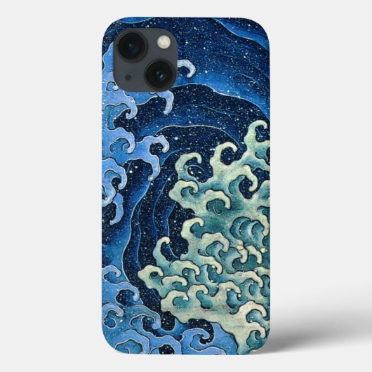 北斎の女性的な波 ビンテージ オーシャン Case-Mate iPhoneケース (裏面)