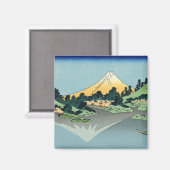 北斎の富士山が河口湖に映る マグネット (正面/裏面)