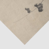 北斎の朝顔の青いつる植物 薄葉紙 (詳細)