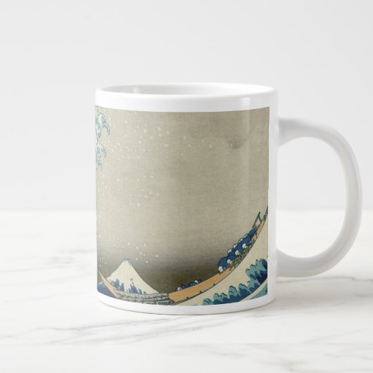 北斎の波素晴らしが神奈川から ジャンボコーヒーマグカップ (右)