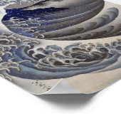 北斎の波 ポスター (角)