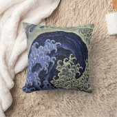 北斎の波、北斎のHokusaiの波、Hokusaiの日本芸術 クッション (ブランケット)