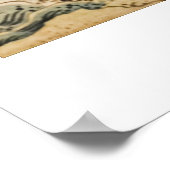 北斎の滝きりふり ポスター (角)