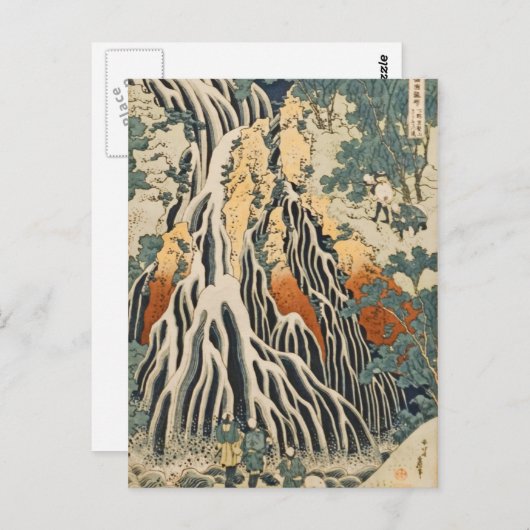 北斎の滝きりふり ポストカード (正面/裏面)