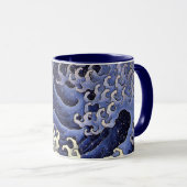 北斎の男らし波 マグカップ (正面右)