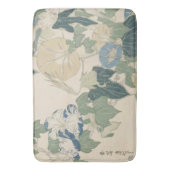 北斎の花と蕾の朝顔 バスマット (正面縦)