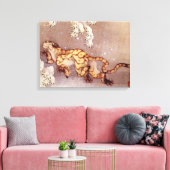 北斎の雪の虎 キャンバスプリント (インサイチュ (リビング))