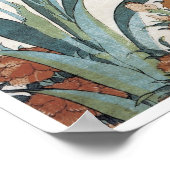 北斎アイリスのカワセミ， 1834 ポスター (角)