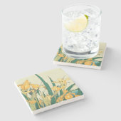 北斎イリス・ジャパン ストーンコースター (横)