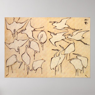 北斎クレーンのポスター ポスター