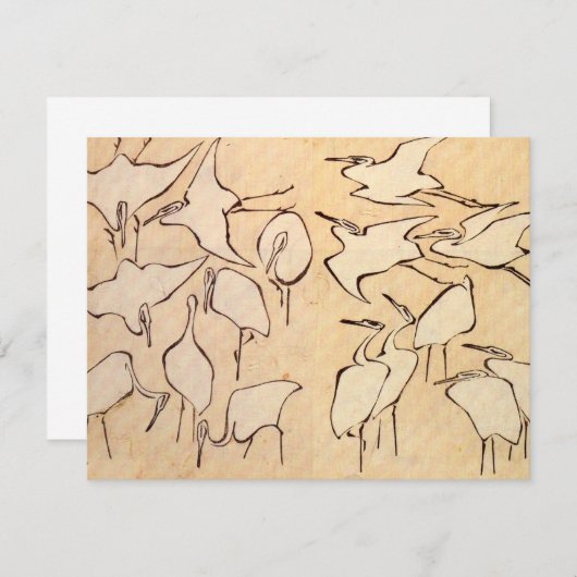 北斎クレーン招待状 招待状 (正面/裏面)