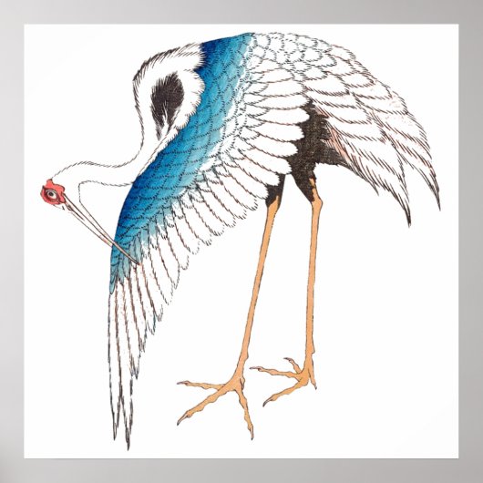 北斎クレーン ポスター (正面)