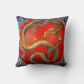 北斎ドラゴンファンタジー装飾用クッション クッション (裏面)
