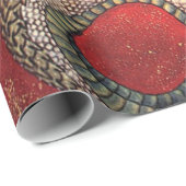 北斎ドラゴン日本のヴィンテージ葛飾北斎 ラッピングペーパー (ロールコーナー)