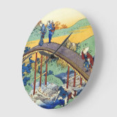 北斎ナース百首 ラウンド壁時計 (傾斜)