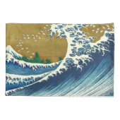 北斎ビッグウェーブ日本ヴィンテージ海 枕カバー (裏面)