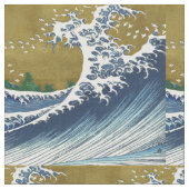 北斎ビッグウェーブ日本日本の美術 ファブリック (クローズアップ)