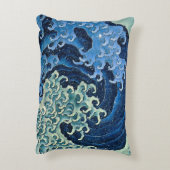 北斎フェミニン波ヴィンテージ海 アクセントクッション (裏面(縦))