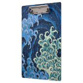 北斎フェミニン波ヴィンテージ海 クリップボード (左)