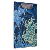 北斎フェミニン波ヴィンテージ海 クリップボード (右)