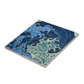 北斎フェミニン波ヴィンテージ海 タイル (側面)