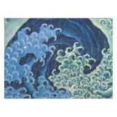 北斎フェミニン波ヴィンテージ海 テーブルクロス (正面(横))