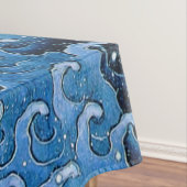 北斎フェミニン波ヴィンテージ海 テーブルクロス (インサイチュ)