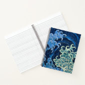 北斎フェミニン波ヴィンテージ海 ノートブック (内部)