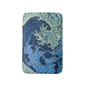 北斎フェミニン波ヴィンテージ海 バスマット (正面縦)