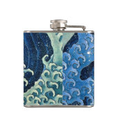 北斎フェミニン波ヴィンテージ海 フラスク (裏面)