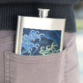 北斎フェミニン波ヴィンテージ海 フラスク (インサイチュ)