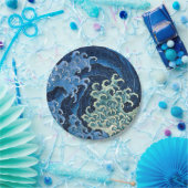 北斎フェミニン波ヴィンテージ海 ペーパープレート (パーティー)