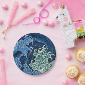 北斎フェミニン波ヴィンテージ海 ペーパープレート (パーティー)