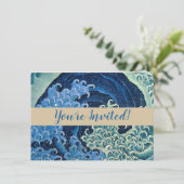 北斎フェミニン波ヴィンテージ海 招待状 (スタンド正面)