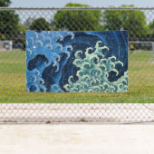 北斎フェミニン波ヴィンテージ海 横断幕 (インサイチュ)