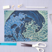 北斎フェミニン波ヴィンテージ海 薄葉紙 (クラフト)