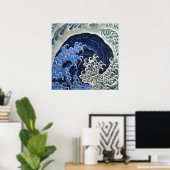 北斎フェミニン・波 ポスター (ホームオフィス)