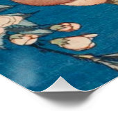 北斎ブルフィンチ&ウィーピングさくらんぼギャラリーHD ポスター (コーナー)