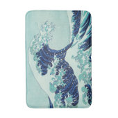 北斎ブルー波のパターン バスマット (正面縦)