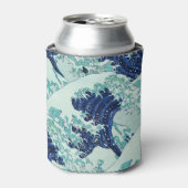 北斎ブルー波のパターン 缶クーラー (缶正面)