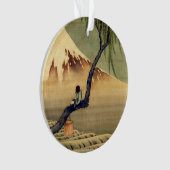 北斎ボーイビュー山富士日本のヴィンテージ オーナメント (正面)